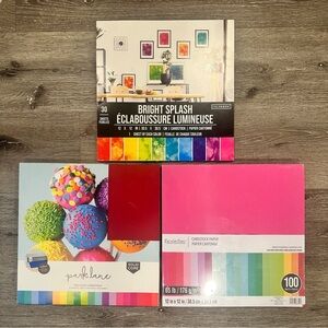 3 Sets of Cardstock Paper Brand New 12x12” for Crafting Card Making Scrapbooking